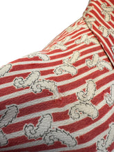 Load image into Gallery viewer, Original 1940’s Red and White Stripe Crepe Day Dress - Bust 40 42