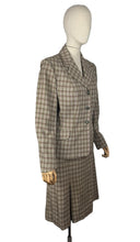 Load image into Gallery viewer, Original 1940's Green and Burgundy Check Wool Suit by Dorchester - Bust 38 40