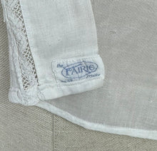 Load image into Gallery viewer, Vintage Edwardian Style Blouse in Fine Cotton Lawn with Mother of Pearl Buttons, Pintucks and Lace Trim - Bust 36 **