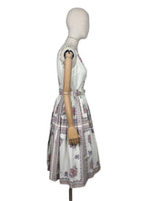 Load image into Gallery viewer, Original 1950’s California Cotton Belted Day Dress - Bust 34 35