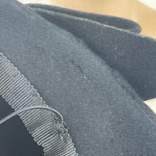Load image into Gallery viewer, Original 1940’s Black Felt High Hat with Bow Trim