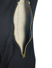 Load image into Gallery viewer, Original 1940’s Black Crepe Evening Dress with Lattice Work Front - Bust 32 34