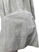 Load image into Gallery viewer, Original 1930's Ivory Grosgrain and Metallic Gold Thread Full Length Evening Dress with Ruching - Bust 32" *
