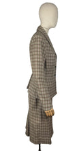 Load image into Gallery viewer, Original 1940's Green and Burgundy Check Wool Suit by Dorchester - Bust 38 40