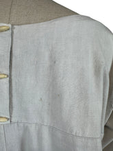Load image into Gallery viewer, Vintage 1960's 1970's Thick Cotton Artist's Smock with Vibrant Floral Embroidery - Bust 38 40