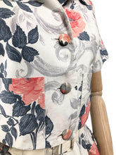 Load image into Gallery viewer, 1950's Horrockses Belted Dress and Bolero Set with Pockets - Bust 34"  Waist 25" *
