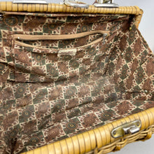 Load image into Gallery viewer, Original 1950’s Wicker Bag with Pretty Button Trim - Handmade in British Hong Kong