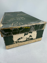 Load image into Gallery viewer, Original 1940's Palizzio New York Green Leather Sling Back Peep-toe Shoes in Original Box - UK 3 3.5 *