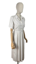 Load image into Gallery viewer, RESERVED Original 1940's Ivory Crepe Day Dress - Perfect Summer Dress - Bust 36 *