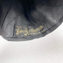 Load image into Gallery viewer, Fabulous Original 1930's Dark Brown Velvet Hat with Ostrich Feather Plume Trim in Blue and Black *