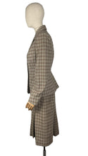 Load image into Gallery viewer, Original 1940's Green and Burgundy Check Wool Suit by Dorchester - Bust 38 40
