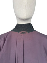 Load image into Gallery viewer, Original 1940's 1950's Slate Grey Double Breasted Textured Wool Princess Coat by Samtex Town - Bust 38 *