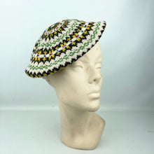 Load image into Gallery viewer, Reproduction 1940's Pure Wool Fair Isle Beret - Wonderful Design Featuring Eight Different Colours *