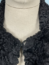 Load image into Gallery viewer, Original 1930's Black Astrakhan Hat and Scarf - Real Fur *