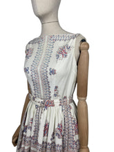 Load image into Gallery viewer, Original 1950’s California Cotton Belted Day Dress - Bust 34 35