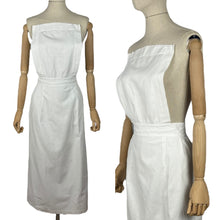 Load image into Gallery viewer, Vintage White Cotton Nurses Uniform Apron - No.1