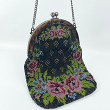Load image into Gallery viewer, Stunning Edwardian Era Beaded Evening Purse with Floral Design - Fabulous Bag