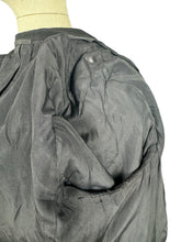 Load image into Gallery viewer, Original 1940's Inky Black Wool Single Breasted Suit Jacket - Bust 40