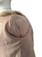 Load image into Gallery viewer, Original 1940's Faux Fur Brown Teddy Bear Edge to Edge Jacket - Bust 38