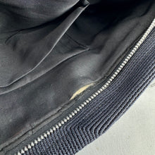 Load image into Gallery viewer, Original 1940's American Corde Style Bag in Navy Blue with Huge Lucite Zip Pull *