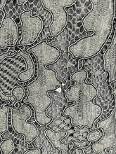 Load image into Gallery viewer, Original 1950's Marldena Model Little Black Lace Cocktail Dress with Beading - Bust 40 42 *