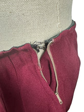 Load image into Gallery viewer, Stunning Original 1940's Burgundy Two Piece Crepe Suit with Soutache and Trapunto Quilting - Bust 40 42