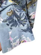 Load image into Gallery viewer, Original 1950’s Sleeveless Cotton Day Dress in Blue Painterly Floral - Bust 38 40