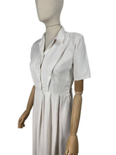 Load image into Gallery viewer, RESERVED Original 1940's Ivory Crepe Day Dress - Perfect Summer Dress - Bust 36 *