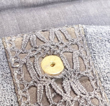 Load image into Gallery viewer, Original 1940's Home Made Clutch Bag in RAF Blue - As Is