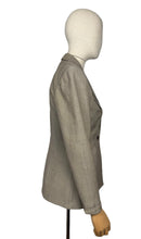 Load image into Gallery viewer, Original Late 1940's Two Tone Brown Edge to Edge Jacket with Double Button Closure by Jaunty Junior - Bust 36 37 - AS IS