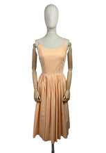 Load image into Gallery viewer, Original 1950's Peach Cotton Fritzi of California Sundress - Bust 32 33 34 *