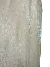 Load image into Gallery viewer, Original 1930's Bias Cut Jacquard Silk Nightdress with Lace Trim - Bust 34 36 *