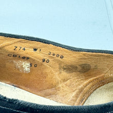 Load image into Gallery viewer, Original 1940's CC41 Black Suede Court Shoes with Brown Leather Trim - UK 5  - AS IS *