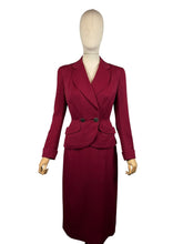 Load image into Gallery viewer, Original 1940’s Richard’s Shops Burgundy Red Wool Suit - Bust 36