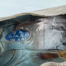 Load image into Gallery viewer, Original 1940’s Grey Suede and Leather Lace-up Shoes - UK 5 or 5.5