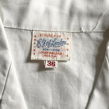Load image into Gallery viewer, Original 1950's White Cotton Deadstock Blouse with Pale Blue Embroidery - Bust 36