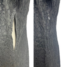 Load image into Gallery viewer, Original 1950's Marldena Model Little Black Lace Cocktail Dress with Beading - Bust 40 42 *