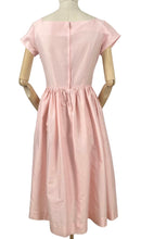 Load image into Gallery viewer, 1950s Pastel Pink Cotton Dress with Lace Trimmings by Teena Paige - Bust 35 36 *