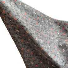 Load image into Gallery viewer, Original 1950's Novelty Print Artificial Silk - Slate Grey with Penny Farthings - 44" x 70"