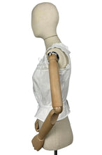Load image into Gallery viewer, Antique Irish Made White Cotton Chemise with Broderie Anglaise Trim - Bust 34 36 *