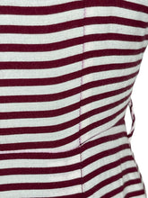 Load image into Gallery viewer, Original 1940’s CC41 Burgundy and White Floppy Cotton Day Dress with Pockets - Bust 36
