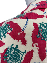 Load image into Gallery viewer, Original 1940’s Novelty Print Summer Linen Suit Featuring the Island of Jamaica - Bust 36 38