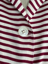Load image into Gallery viewer, Original 1940’s CC41 Burgundy and White Floppy Cotton Day Dress with Pockets - Bust 36