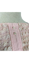 Load image into Gallery viewer, 1950s Pastel Pink Cotton Dress with Lace Trimmings by Teena Paige - Bust 35 36 *