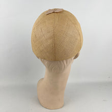 Load image into Gallery viewer, Original 1940's Straw Juliet Cap - Charming Summer Hat