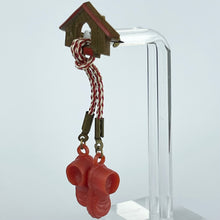 Load image into Gallery viewer, Vintage 1930's or 1940's Red Boots Hanging from a Dog Kennel Brooch