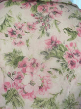 Load image into Gallery viewer, Original 1950’s Nylon Floral Dress with Pink Roses Print - Bust 36 38