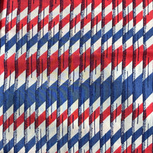 Load image into Gallery viewer, Original 1940's Red, White and Blue Rayon Dressmaking Fabric - 34" x 170"