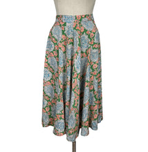Load image into Gallery viewer, Original CC41 Moygashel Skirt in Green, Coral, Blue and White by St Michael - Waist 25"