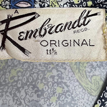 Load image into Gallery viewer, Original 1940’s 1950's Paisley Print Day Dress by Rembrandt - Artificial Silk - Bust 34 *